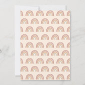 Muted Tones Boho Rainbow Pampas Grass Wild One 1st Kaart (Achterkant)