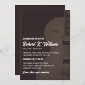 Muted Tones Gitaar Vieren Het Leven Kaart (Voorkant / Achterkant)