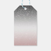 Muted Tones Silver Snowy Mystic Wood Verjaardag Cadeaulabel (Achterkant)