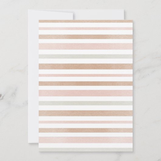 Muted Tones Teddy Bear Beary First Birthday Kaart (Achterkant)