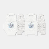 Muted Underwater Crab Coral Nautical Wedding Bedankdoosjes (Uitgevouwen)