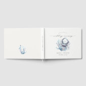 Muted Underwater Crab Coral Nautical Wedding Gastenboek (Volledig)
