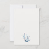 Muted Underwater Crab Coral Nautical Wedding RSVP Kaartje (Achterkant)