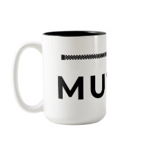 MUTED. Zwarte & Witte Koffiemok