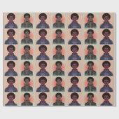 MutedColor Afrofuturist Kings Cadeaupapier (Vlak)