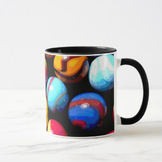 Muti-gekleurde marbles koffie-mok mok