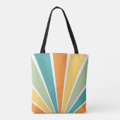 Muti gekleurde ochtendzonsopgang, Monogram, Tote Bag (Achterkant)