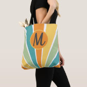 Muti gekleurde ochtendzonsopgang, Monogram, Tote Bag (Dichtbij)