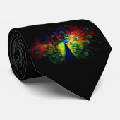 Muti-kleurige Peacock-Stropdas Stropdas (Opgerold)