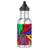 Muticolor fractaal patroon waterfles  (Rechts)