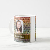 Muticoloured wol foto template koffiemok (Voorkant links)