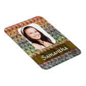Muticoloured wol foto template magneet (Rechterzijde)