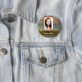 Muticoloured wol foto template ronde button 5,7 cm (In situ)