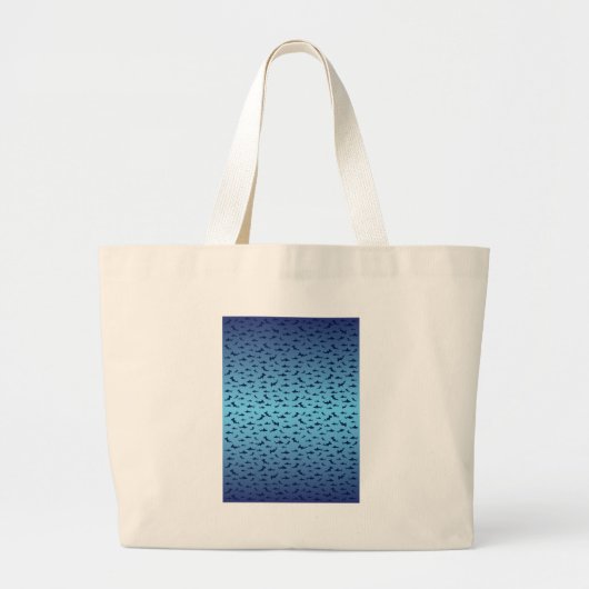 Mutilple Hammer Head Sharks Grote Tote Bag (Voorkant)