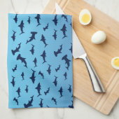 Mutilple Hammer Head Sharks Theedoek (Quarter Fold)