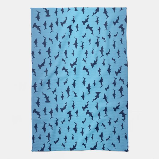 Mutilple Hammer Head Sharks Theedoek (Verticaal)