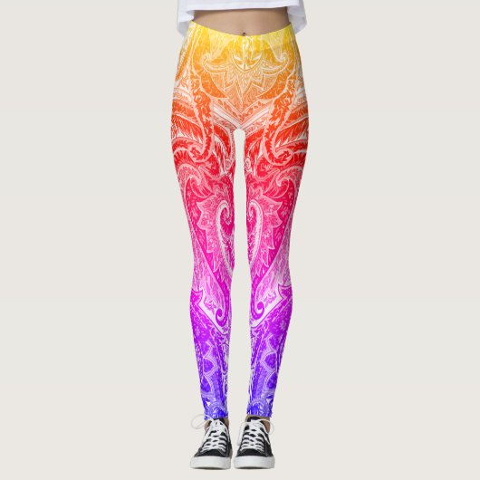 Mutli Fancy ontwerp voor kleur Leggings (Voorkant)