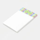 Mutli gekleurde Crayons persoonlijke post-it notit Post-it® Notes (Schuin)