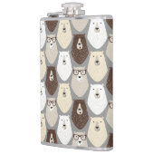 Muts Beerpatroon vadersdag cadeau speciale mok Heupfles (Links)