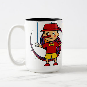 Muts Karakter Tweekleurig koffiekopje Tweekleurige Koffiemok