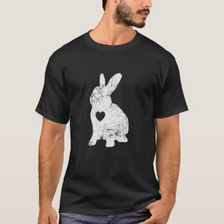 Muts Konijn Liefde Shirt I Konijn Silhouet