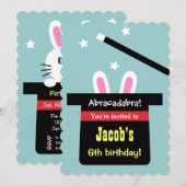 Muts Konijn Verjaardagsfeest Uitnodigingen Cute Ma (Voorkant / Achterkant)