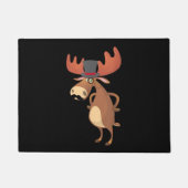 Muts met Coole Grappige Eland Snor Dierenliefhebbe Deurmat (Voorkant)