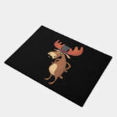 Muts met Coole Grappige Eland Snor Dierenliefhebbe Deurmat (Schuin)