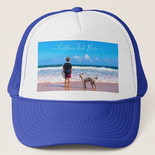 Muts met eigen foto en tekst - Eigen ontwerp met h Trucker Pet (Voorkant)