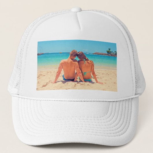Muts met eigen foto persoonlijk cadeau trucker pet (Voorkant)