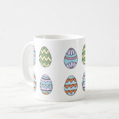 Muts met leuke paaseieren stijl 2 koffiemok (Voorkant links)
