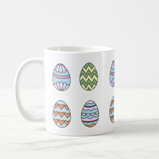 Muts met leuke paaseieren stijl 2 koffiemok (Links)