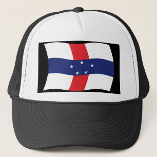 Muts met vlag van de Nederlandse Antillen Trucker Pet