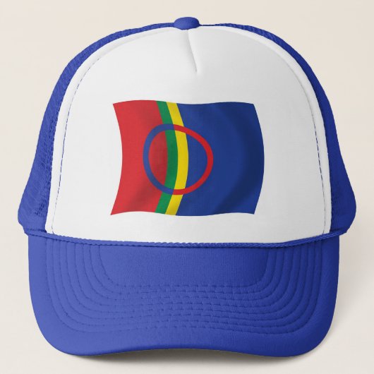 Muts met vlag van het Sami-volk Trucker Pet (Voorkant)