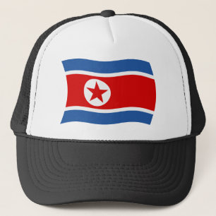 Muts met vlag van Noord-Korea Trucker Pet