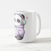 Muts Muts Panda Mok | Kawaii Koptelefoon Koffiekop (Voorkant rechts)