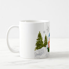 Muts Mutsje Sneeuwman en Kerstboom Koffiemok