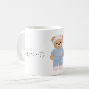 Muts paediatrische verpleegster teddybeer mok