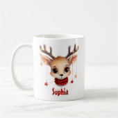 Muts Reindeer Gezicht Gepersonaliseerde Mok (Links)