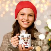 Muts Reindeer Gezicht Gepersonaliseerde Mok