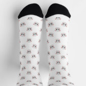 Muts Socks met Cute Panda Grid Sokken (Top)