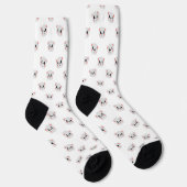 Muts Socks met Cute Panda Grid Sokken (Rechts)