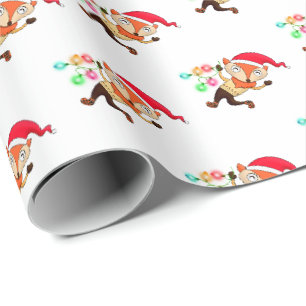 Muts van Kerstman Kerstvos Inpakpapier