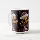 Muts van Kerstman & Typografie Koffiemok (Voorkant links)