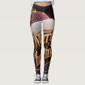 Muts van Kerstman & Typografie Leggings (Voorkant)