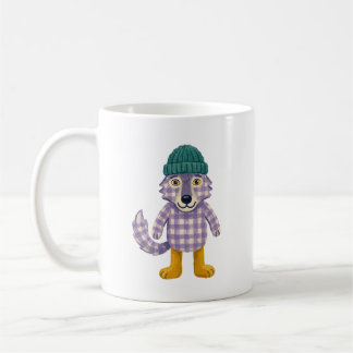 Muts van wol gebreide beker koffiemok