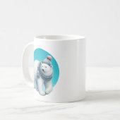 Muts winterbeer met monogram koffiemok (Voorkant links)