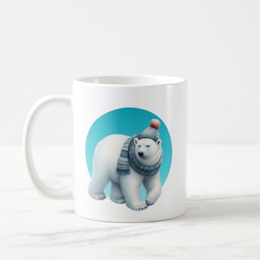 Muts winterbeer met monogram koffiemok (Links)