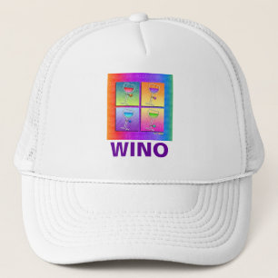 Mutsen, hoeden - Pop Art wijn Trucker Pet