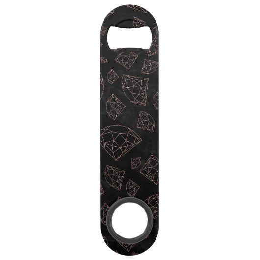 Mutsen roos goudglitter speed flessenopener (Achterkant)